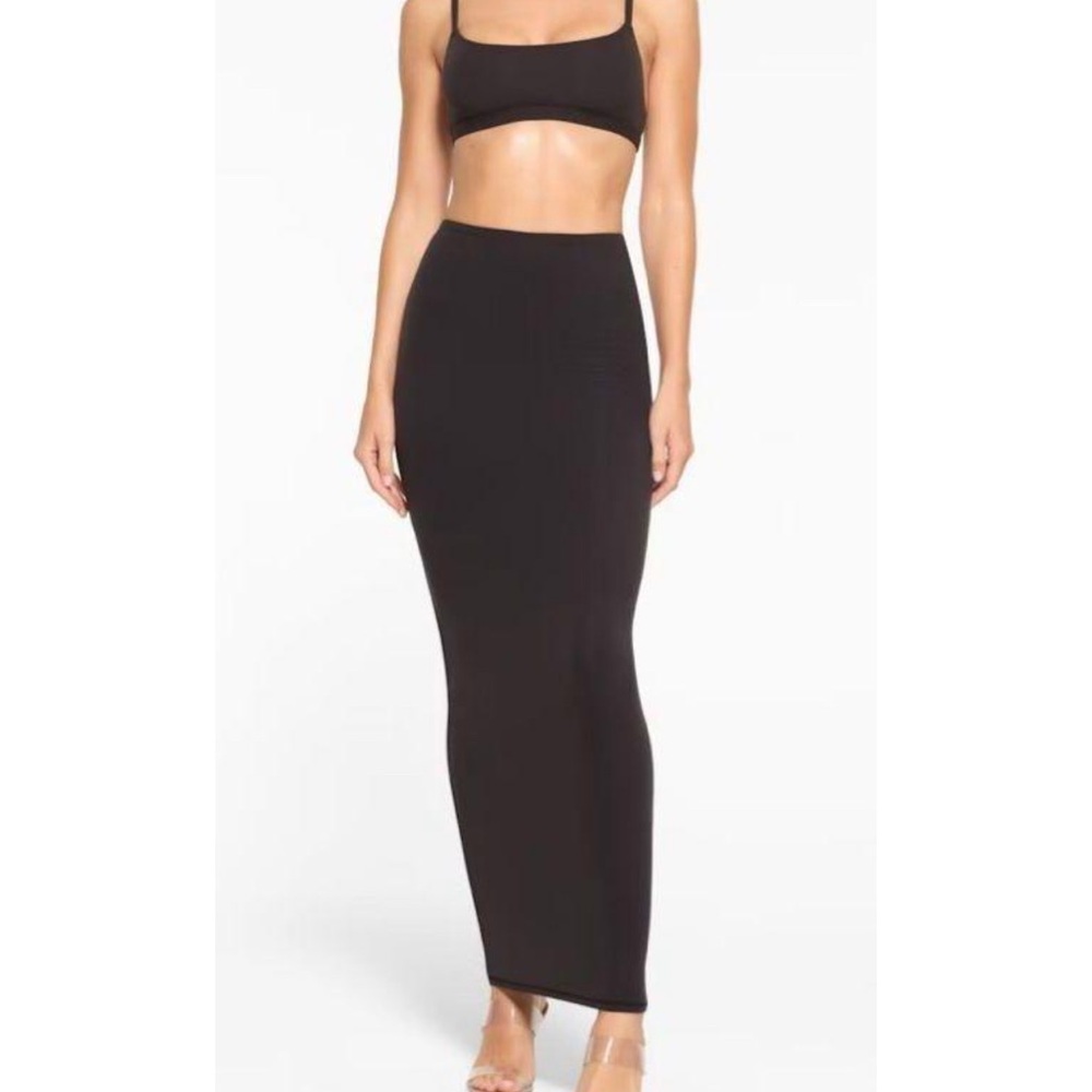 Skims Black Maxi Skirt